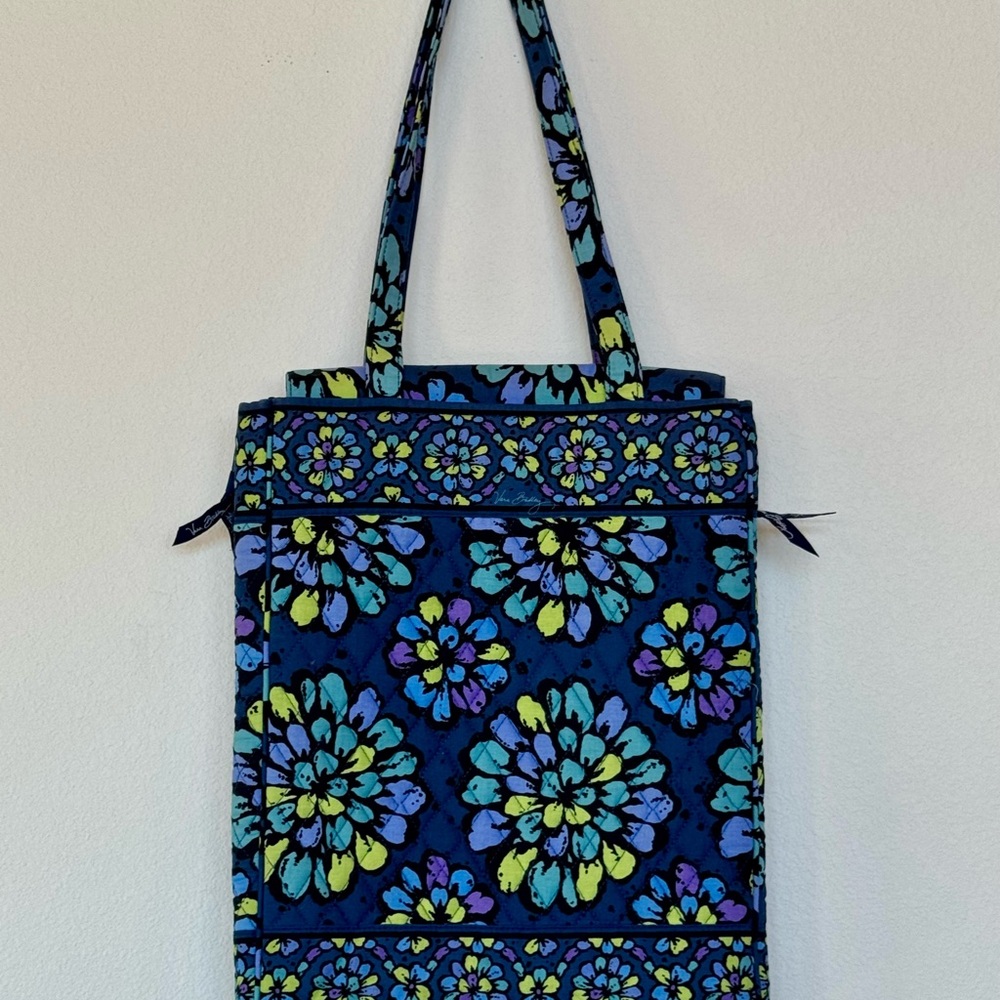 Vera Bradley Blue and Purple Floral Laptop Bag